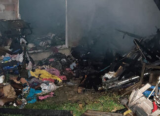 Una casa fue afectada por un gran incendio