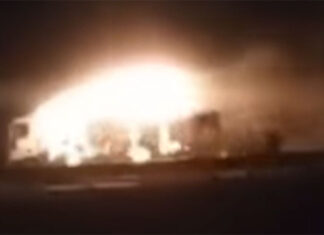 Camión se incendió en ruta 12 y el fuego se propagó por la banquina