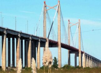 Inspección. El puente Zárate-Brazo Largo se cerrará por 8 horas para pruebas de cargas
