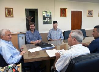 Junto a las nuevas autoridades del área. Se apuesta a dar continuidad a las obras y a los proyectos culturales