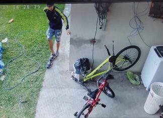 Ingresó al patio de una vivienda y robó una bicicleta