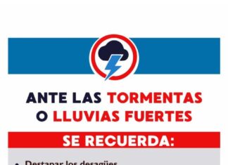 Brindaron recomendaciones ante la posibilidad de lluvias y tormentas