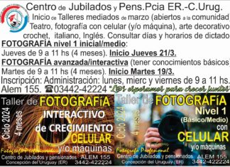 Comienzan los cursos en el Centro de Jubilados y Pensionados Provinciales