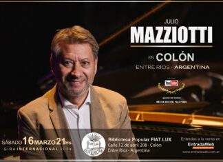 Julio Mazziotti regresará a la Biblioteca Fiat Lux