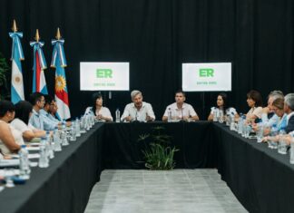 En Feliciano, donde sesionó el Gabinete provincial, Frigerio destacó la importancia del trabajo en territorio