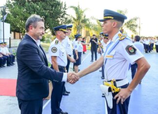 Abrió el ciclo lectivo 2024 en la Escuela de Oficiales Doctor Salvador Maciá