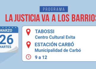 La Justicia va a los barrios arriba a dos nuevas localidades