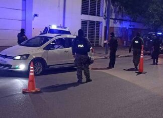 Efectivos de la Policía de Seguridad Aeroportuaria se desplegaron en Rosario