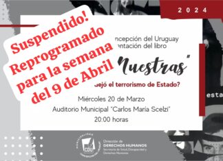 Semana de la Memoria: Reprograman el acto de esta noche