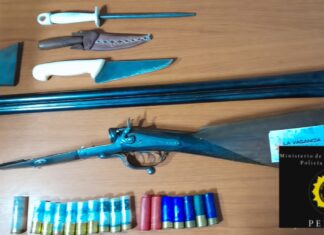 Incautaron un arma de fuego por tenencia ilegal en la vía pública