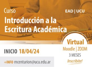 Realizarán curso sobre Introducción a la Escritura Académica en UCU