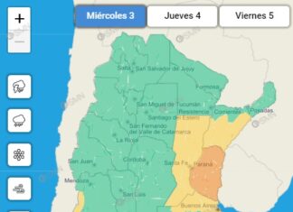 Alerta naranja por tormentas para todo el territorio entrerriano: ¿Cómo continuará en Concepción?