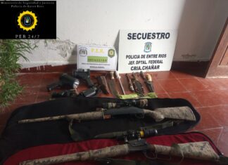 Secuestraron armas de fuego en diferentes ciudades de la provincia