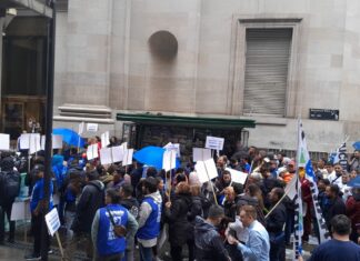 Uruguayenses marcharon hacia el Congreso en rechazo a la privatización del Banco Nación