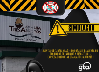 Habrá un simulacro de incendio en la planta avícola La China