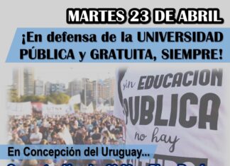 Representantes de las universidades públicas convocan para la concentración del martes 23
