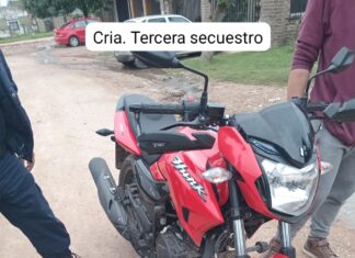 Recuperaron una moto durante un allanamiento en Concepción del Uruguay