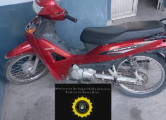 Recuperaron en “la Histórica” una moto robada en Colón