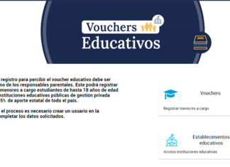Vouchers educativos: La web para inscribirse ya funciona