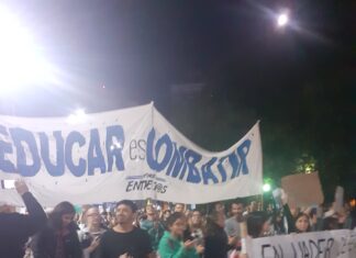 El movimiento universitario también se movilizó en La Histórica