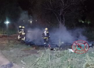 Un incendio redujo a cenizas una vivienda precaria ubicada en asentamiento de la ciudad