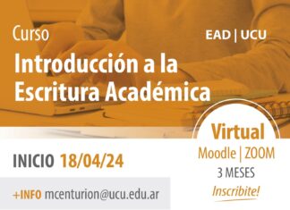 La UCU dictará el curso de introducción a la escritura académica