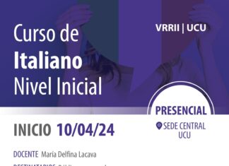 En la UCU empezará el dictado del curso de Italiano