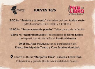 Se conoció la grilla de la jornada inaugural de la Feria del Libro