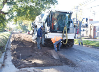 Se puso en marcha la repavimentación de 40 cuadras