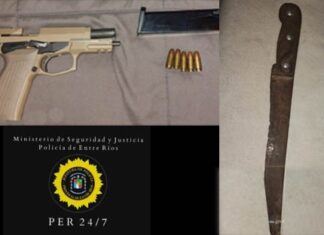 Secuestraron armas tras una agresión callejera por una deuda