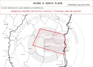 El Servicio Meteorológico emitió una alerta por lluvias y tormentas