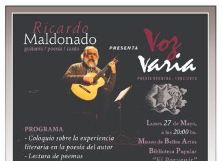 Ricardo Maldonado se presenta en la Biblioteca Popular