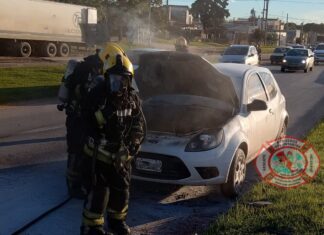 Bomberos uruguayenses intervinieron en dos hechos