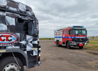 El Cuerpo de Bomberos realizó un trabajo de prevención en el Autódromo