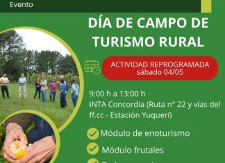 INTA: Reprogramaron la fecha del Día del Campo Turismo Rural