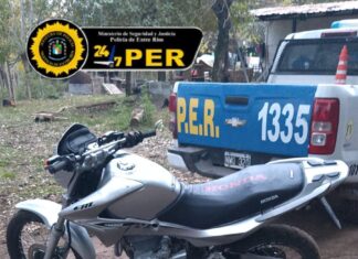 Recuperaron una moto que estaba oculta en una vivienda sobre Autovía Artigas