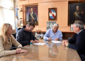 Se rubricó el convenio para la repavimenación de las 40 cuadras