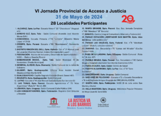 Se realiza la sexta jornada provincial de la Justicia va a los Barrios
