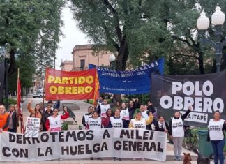 El sindicalismo combativo, piqueteros y jubilados se movilizaron contra la ley Bases y la reforma laboral