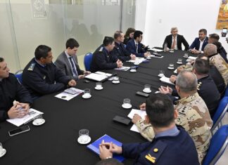 Frigerio mantuvo una reunión de trabajo con personal de la Secretaria de Justicia, la Policía y el Servicio Penitenciario