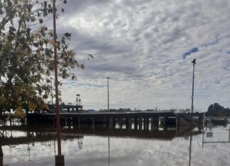 El río Uruguay alcanza en La Histórica los 6,77 metros