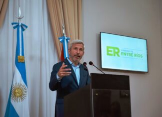 LEY BASES. El gobernador Frigerio celebró la votación en el Senado