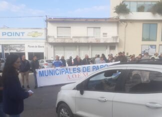 Municipales efectuaron una volanteada frente al Cementerio