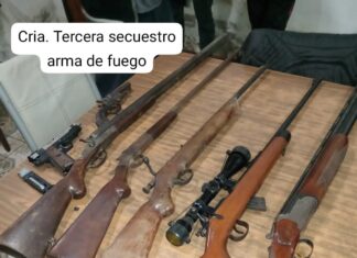 Una mujer denunció a un adulto mayor, que tras ser allanado contaba con un arsenal