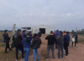 Delegación de la Técnica N°7 recorrió la planta de tratamiento de residuos sólidos urbanos