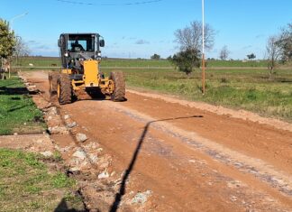 Caseros: Trabajan en la nivelación de calles y en la reconstrucción de cordones cunetas