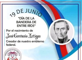 En las escuelas y los jardines de infantes se evocó la figura de José Gervasio Artigas, creador de la insignia provincial
