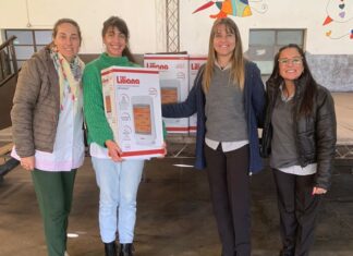 Otorgaron estufas para calefaccionar las aulas de la Escuela N°86