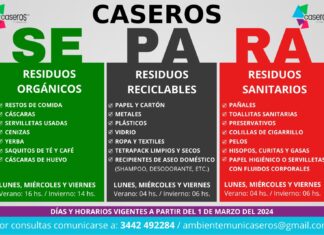 Recordaron la importancia de la separación domiciliaria de residuos