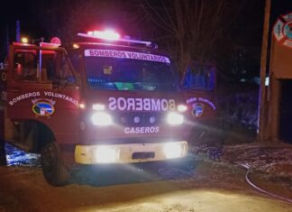 Una vivienda fue reducida a cenizas tras un incendio